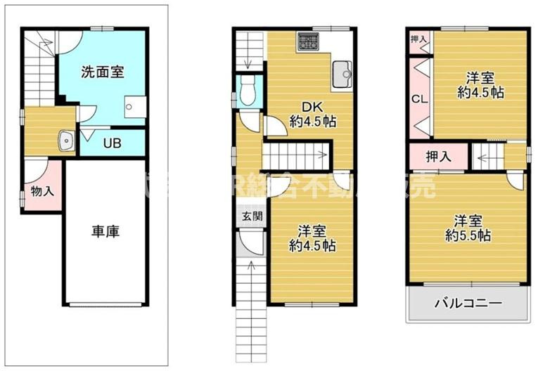 御厨西ノ町1丁目中古戸建の間取り|内・外装リノベーション済みで室内大変キレイで新品・未使用の状態で生活が始められます！