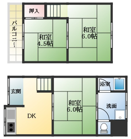 【間取り】 | 西野々2丁目テラス