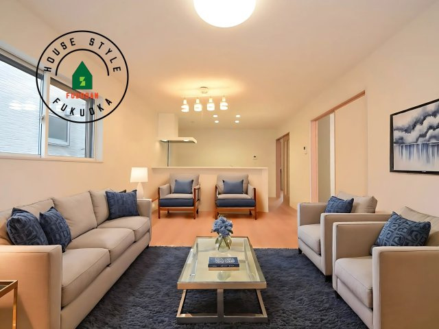 福岡市西区小戸3丁目第1-3棟（1号棟）　の内観：施工例|多くの時間を過すことになるリビングだからこそ、いつも穏やかな空間・解放感が味わえ毎日が充実します。