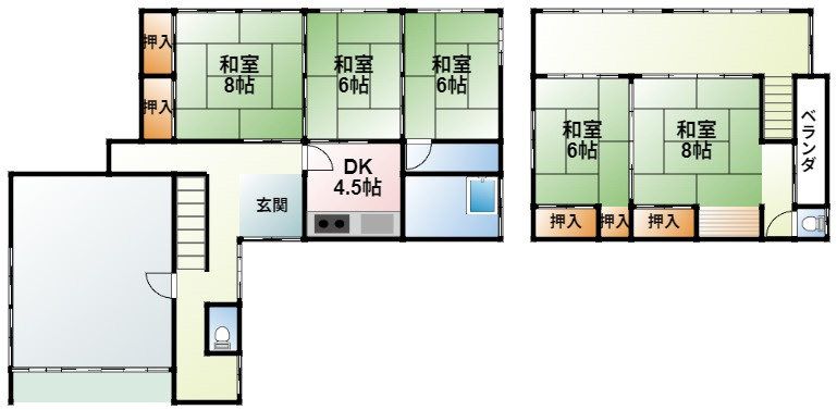 山武市本須賀3829-38中古戸建の間取り