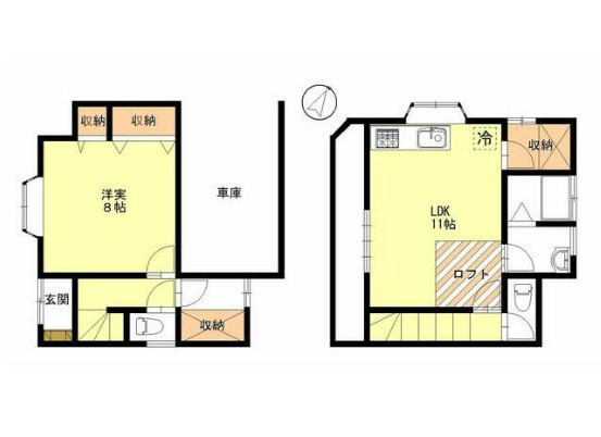 渡戸３丁目貸家