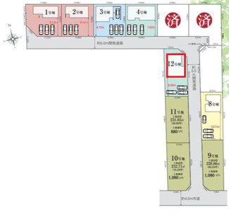 【区画図】 | リナージュ那須塩原市下永田5丁目24-1期　12号棟 | 【全10棟】各号棟の詳細については、お気軽にお問い合わせください♪