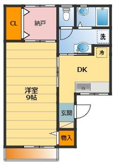 塩田ハイツ Gの間取り