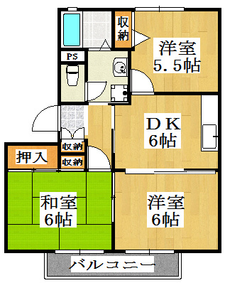 エクセレント西明石Ａ棟の間取り