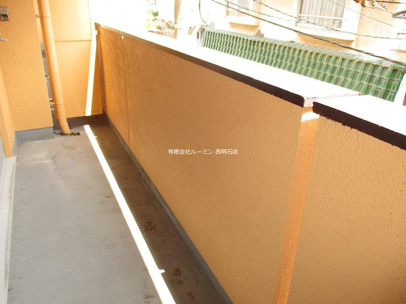 明神マンション2号のバルコニー