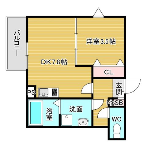 T's岡上の町の間取り