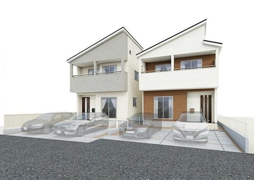 ブルーミングガーデン　岡山市北区大安寺中町【仲介手数料無料】の外観パース