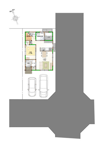 【区画図】 | 新築住宅　高知市朝倉己⑯