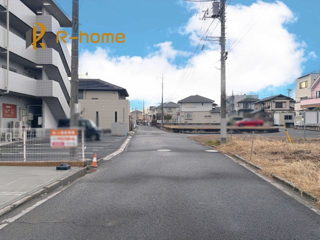 守谷市けやき台1丁目　新築戸建て　A号棟の前面道路含む現地写真|堂々！建物完成♪実際のお部屋をご見学可能です♪
ご見学が一番の資料！お気軽にお問い合わせ下さい♪