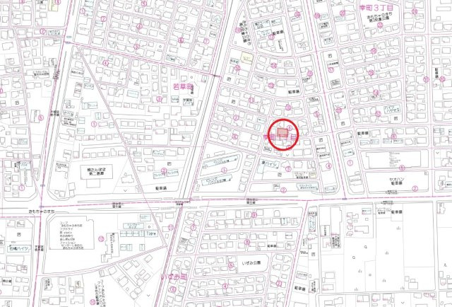 下都賀郡壬生町幸町１丁目　土地の地図