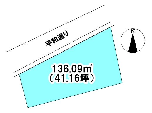又野1丁目　売土地の土地図