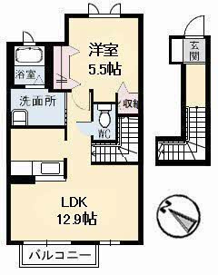 【間取り】 | TIME&STYLE EAST | 1LDK