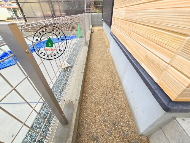 熊本市北区楠1丁目第3₋2棟(1号棟)の庭|お庭で自由な時間を過ごせます。