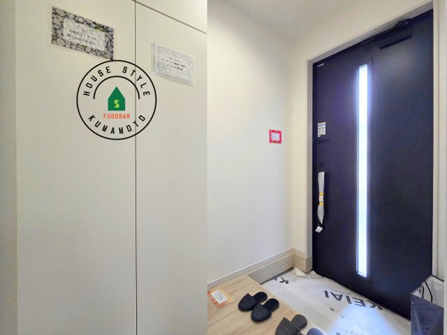 熊本市北区楠1丁目第3₋2棟(1号棟)の防犯設備|二重ロックでしっかり防犯対策ができます。