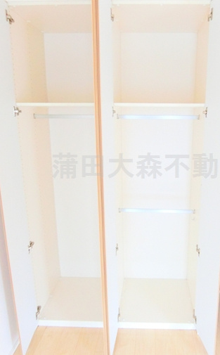 レジディア蒲田Ⅴの収納|収納　使いやすいクローゼット×2
