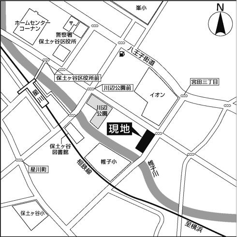 リバーサイド星川の地図