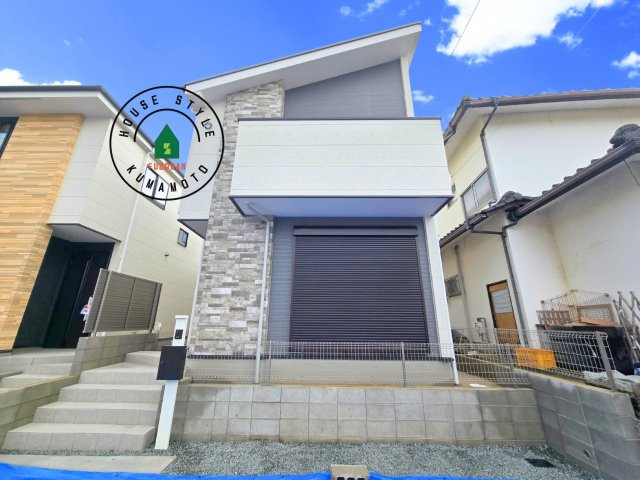 熊本市北区楠1丁目第3₋2棟(2号棟)の外観|デザイン性のある外観です。