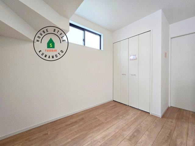 熊本市北区楠1丁目第3₋2棟(2号棟)の和室|将来的に、琉球畳を引きまして和室風にすることも可能です。