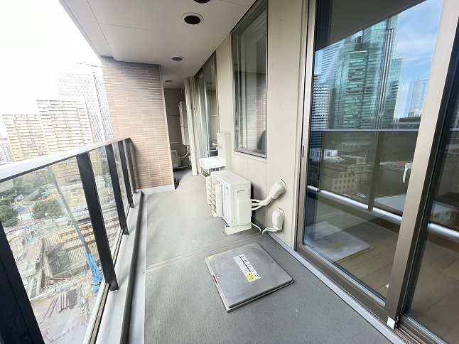 港区虎ノ門４丁目の賃貸マンションのバルコニー
