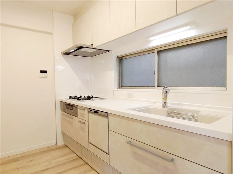 エクセル柿生のキッチン|コンパクトなキッチンで掃除もラクラク