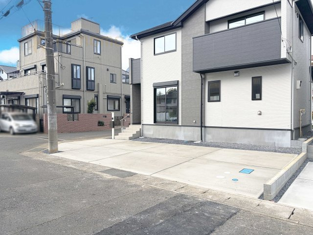 取手市井野9期　新築戸建て　1号棟の駐車場|カースペースは2台お停めいただけます♪