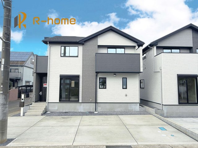 取手市井野9期　新築戸建て　1号棟の外観|ご予約を頂ければ、『平日』はもちろん『早朝』や『夜間』もご見学可能です♪お気軽にお申し付けください♪