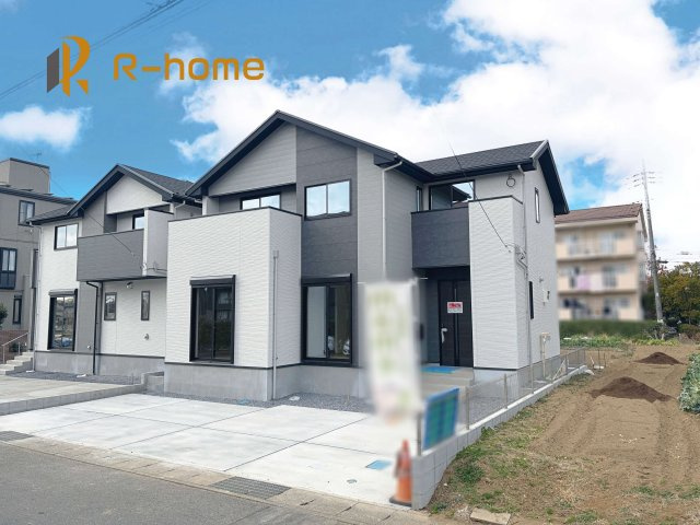 取手市井野9期　新築戸建て　2号棟の外観パース|2026年2月完成予定！近隣の同仕様完成物件をご見学いただけます♪