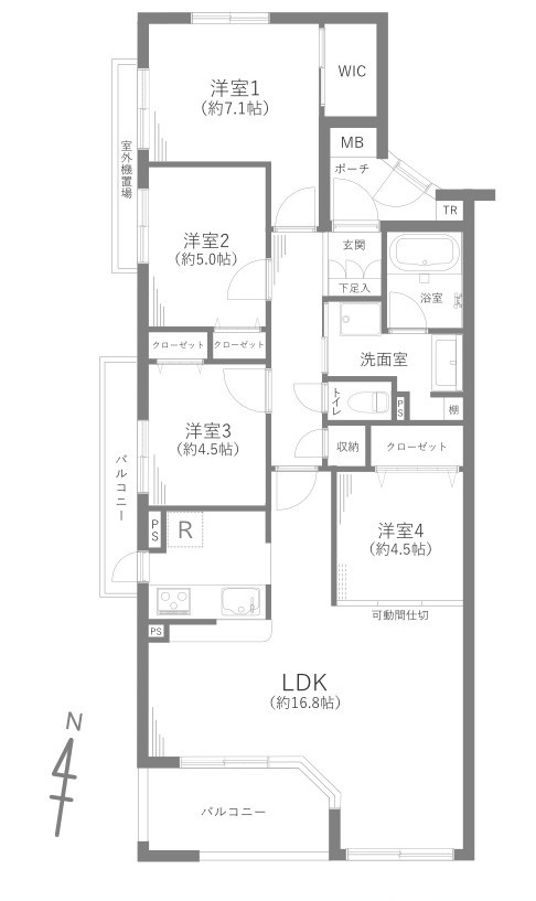 アールヴェール荻窪北の間取り