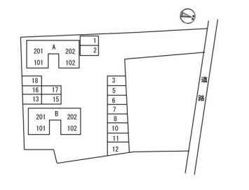 【区画図】 | フレグランス駅家 B棟