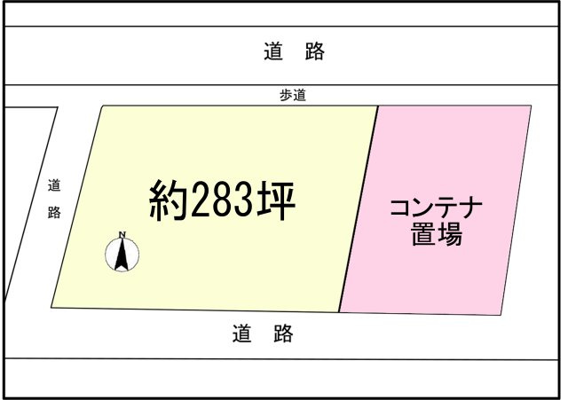 井野1375番1貸地の区画図