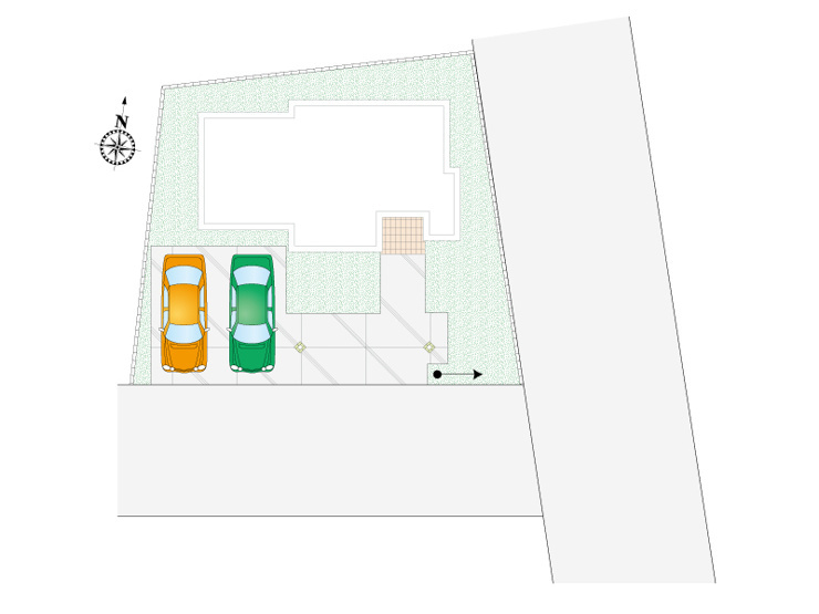 栃木市箱森　新築戸建の区画図