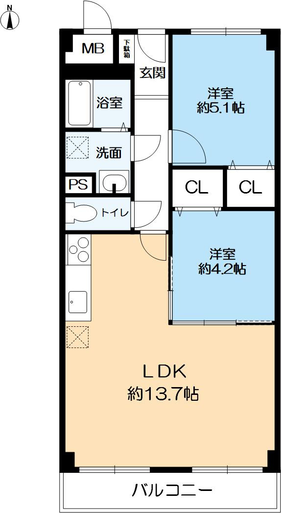 メゾン舞子ショアーの間取り