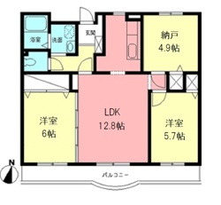 プライマリー大和の間取り