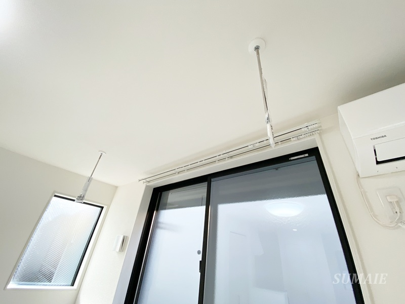 マーレ十条の設備|室内物干しスペースです☆