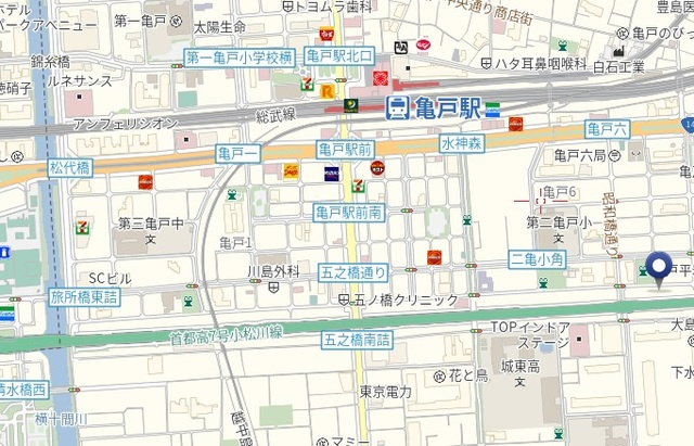 パークコート亀戸の地図|★案内図★