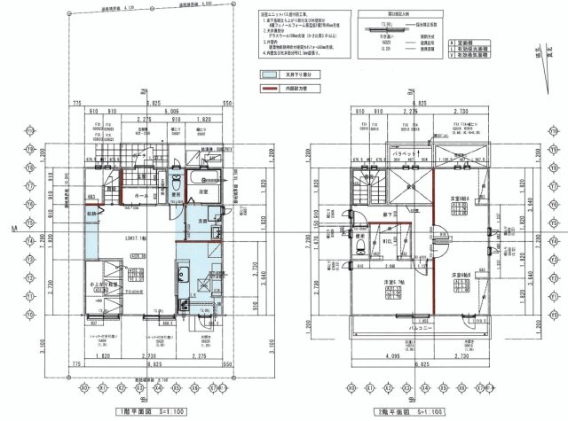 南国市篠原　Ｃ区画　新築戸建【全6区画】の間取り|建物面積　95.22㎡（約28.80坪）　1Ｆ　49.68㎡　2Ｆ　45.54㎡