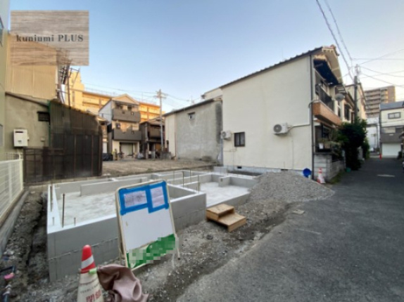 大阪市鶴見区今津南1丁目の前面道路含む現地写真
