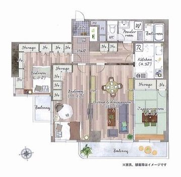 【間取り】 | フジタ八王子マンション