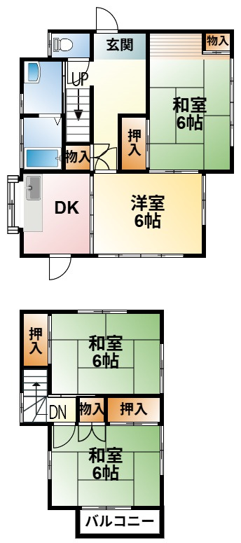 南今泉477中古一戸建ての間取り