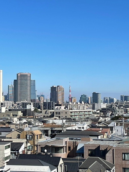【展望】 | ★仲介手数料無料★ イニシアイオ目黒学芸大学（高台の立地　ルーフバルコニーから東京タワーが望めます）