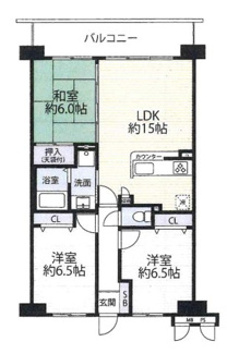 【間取り】 | ライオンズマンション伏見
