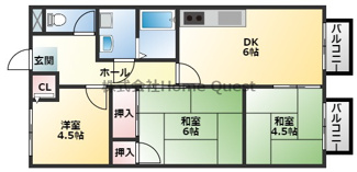 【間取り】 | ハーベストエイト