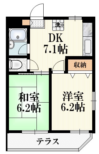 グランドール立川の間取り