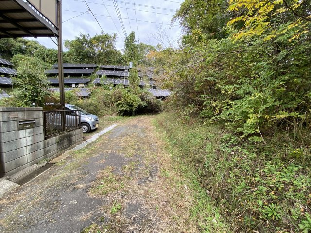 山武市板中新田197-99中古戸建の前面道路含む現地写真