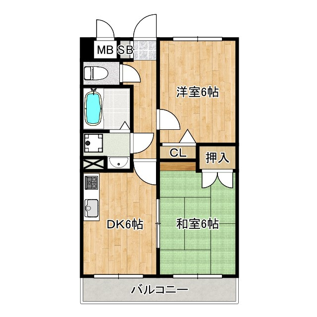 コートエスタの間取り|間取り図です