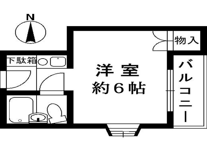 ガルボ茨木の間取り