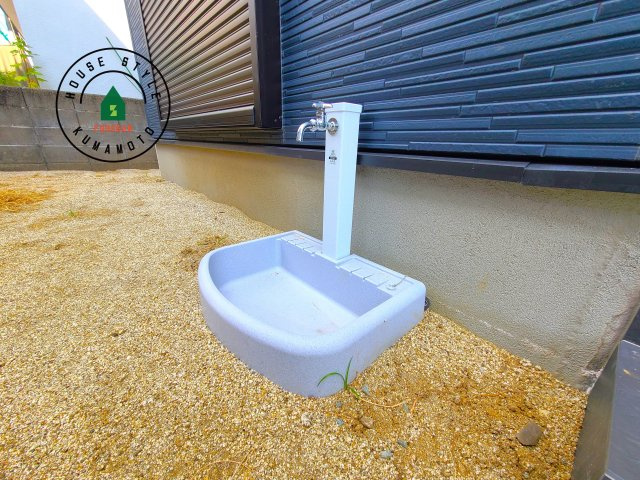 熊本市南区田井島2丁目第1₋2棟(1号棟)の庭|お庭で自由な時間を過ごせます。