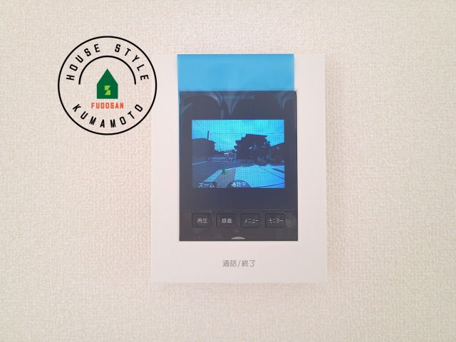 熊本市南区田井島2丁目第1₋2棟(1号棟)のセキュリティ|外出中も来訪者をカラー画面と音声でしっかり録画します。在宅時にも鮮明なモニターでしっかり相手を確認できます！