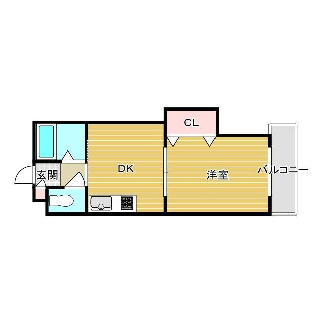 コーポ平尾の間取り
