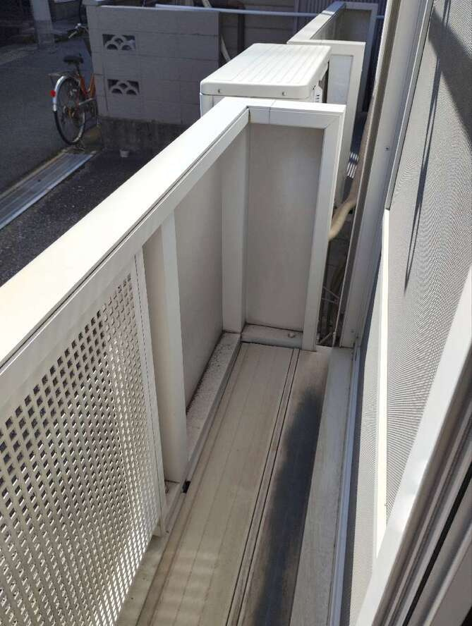 メゾンルナのバルコニー